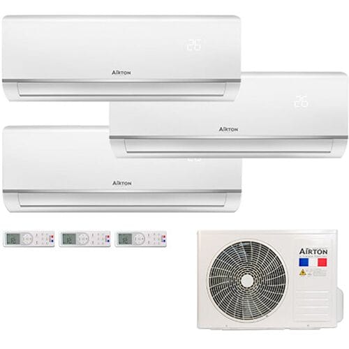 Airton Trisplit omkeerbare airconditioner (x3) - Air Air warmtepomp (PAC)