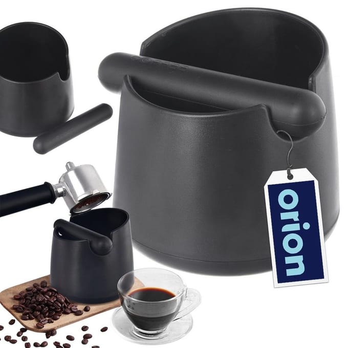 Orion - Koffiedik Container - 13,5x12 cm - Verwijderbare Stang - Antislip Basis