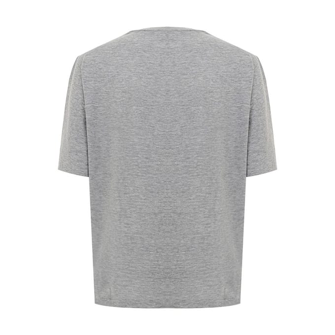 T-Shirt Grey Melange met logo Dsquared2 Pictogram.