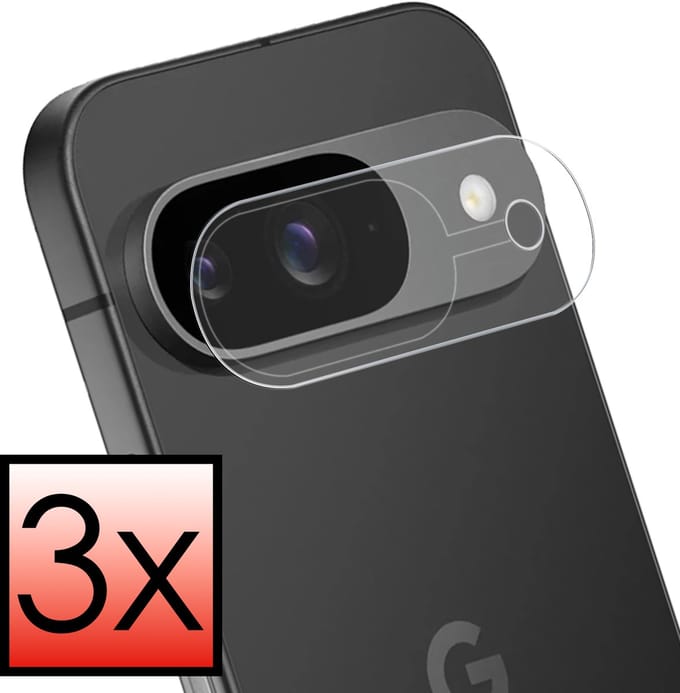 Camera Lens Protector - 3 Stuks - Geschikt voor Google Pixel 10 - Camera Screenprotector - Beschermglas - Gehard Glas - Tempered Glass - Screen Protector