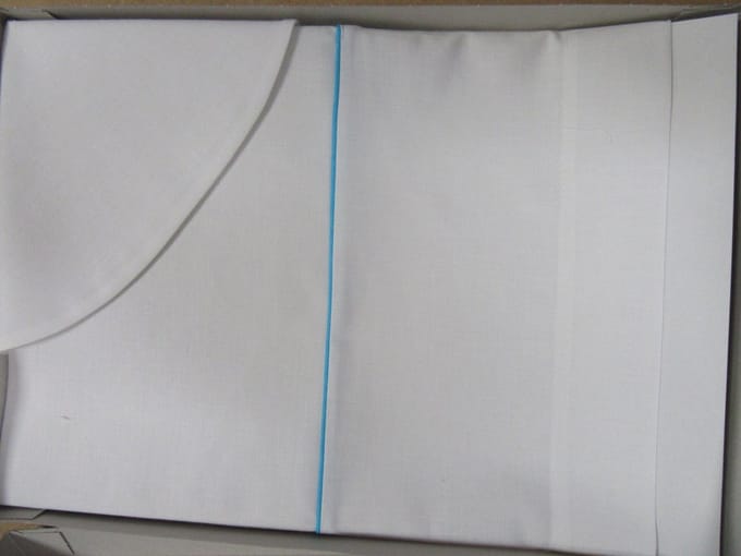 laken wieg wit met turquoise 80x80 plum plum babygoods
