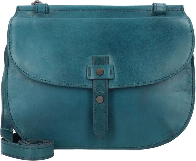 HAROLD'S Leren Schoudertas Aberdeen Slingbag Petrol