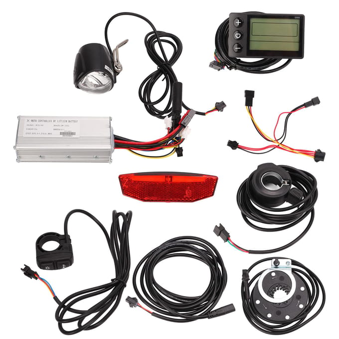 36V 48V 25A Controller Kit S866 Display Voor- Achterlichten 2 in 1 Schakelaar Configuratie voor 750W black
