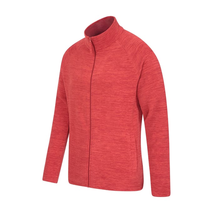 Mountain Warehouse Heren Snowdon II Full Zip Fleecejack (Donkerrood)