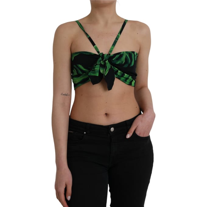 Dolce Gabbana Tropisch Bladerenprint Top
