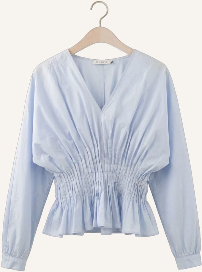 Copenhagen Muse Cmpoplin-blouse Blouses Dames - Lichtblauw - Maat L