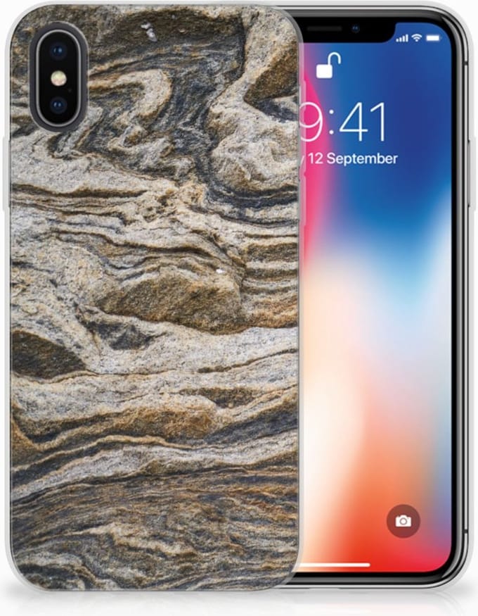 Apple iPhone X | Xs TPU Siliconen Hoesje Steen