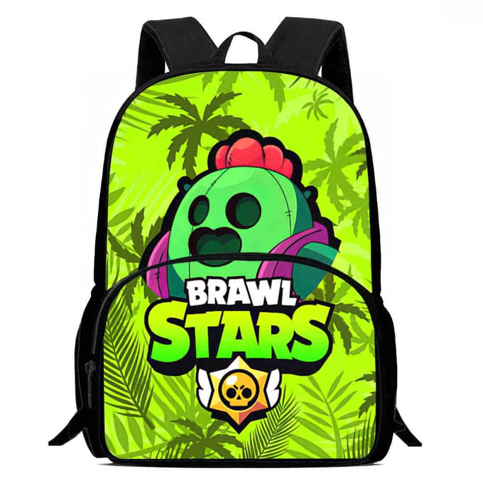 Brawl Stars Schooltas Hoge Definitie Print Multi-Functioneel Lichtgewicht Rugzak