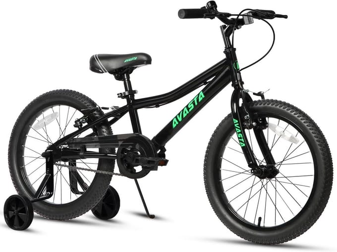 18 Inch Kinderfiets met Handremmen en Verstelbaar Zadel