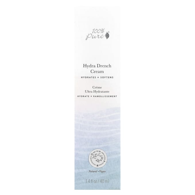 100% Puur, Hydra Drench Crème, 40 ml(1.4 fl oz) white