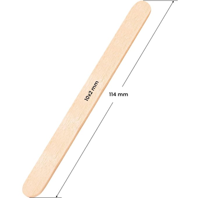 Wax Applicator Sticks - Houten Spatels - 100 Stuks - Voor Wax & Precisiewerk