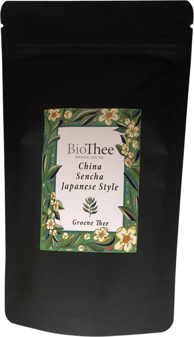 China Sencha Japanese style extra fine (Bio) 100 gr. premium biologische thee.
