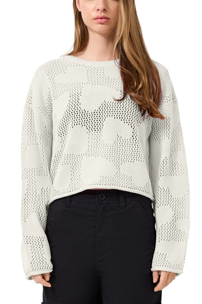 s.Oliver -qs Pullover Offwhite Maat: S | Sweaters Outlet | Dames | Wit
