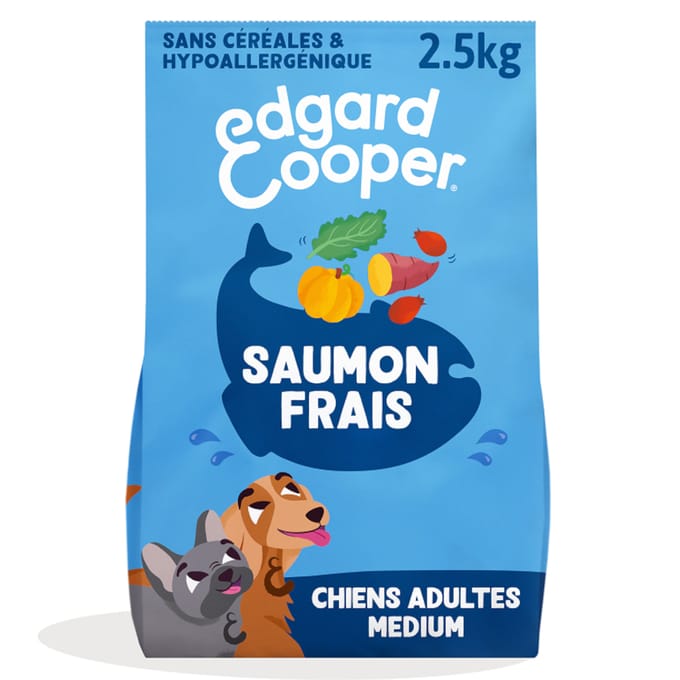 Edgard & Cooper Medium Adult Hond Zalm graanvrij - 2,5 kg