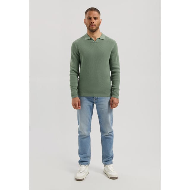 Dstrezzed Kostas Knitted Longsleeve Polo Heren - Maat M