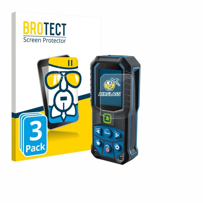 Screenprotector 3 Stuks voor Bosch GLM 50-23 Beschermglas transparant