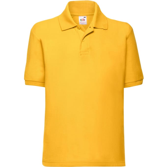 Fruit of the Loom Kinder/Kinder 65/35 Poloshirt (Zonnebloem)