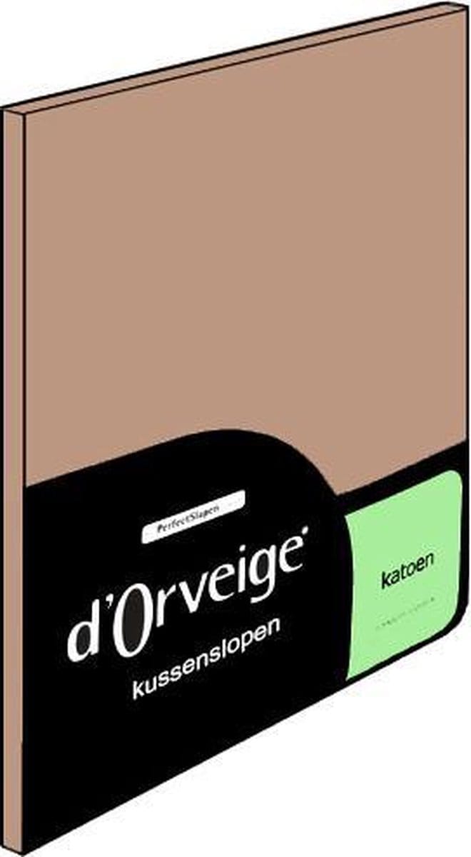 D'Orveige Kussenslopen (2 Stuks) - 100% Katoen - 60x70 cm - Zand