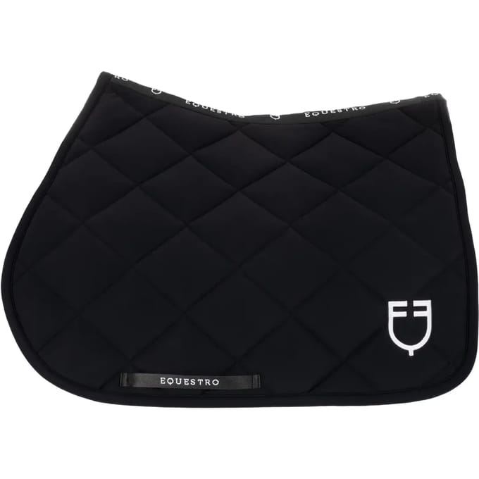 Springzadel met geborduurd logo voor paard Equestro