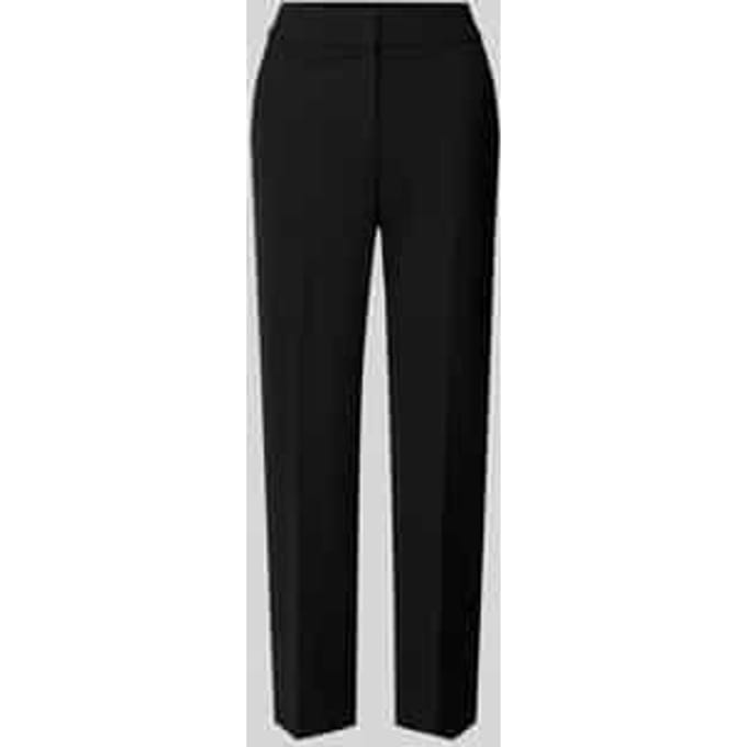 Regular fit cigarette pants met viscose, model 'SUE'