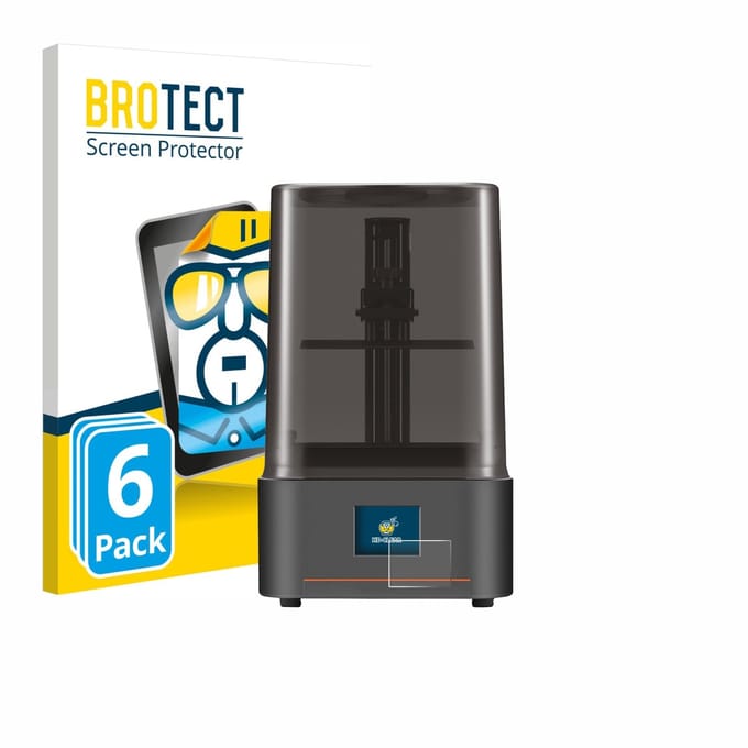 BROTECT - Screenprotector voor Anycubic Photon Mono 4 - Folie Beschermfolie transparant 6 Stuks