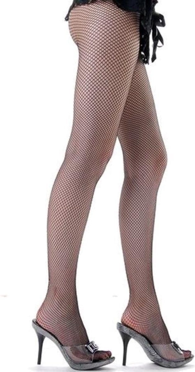 Clio Panty - Fine - Fishnet - T2 - Small - Zwart
