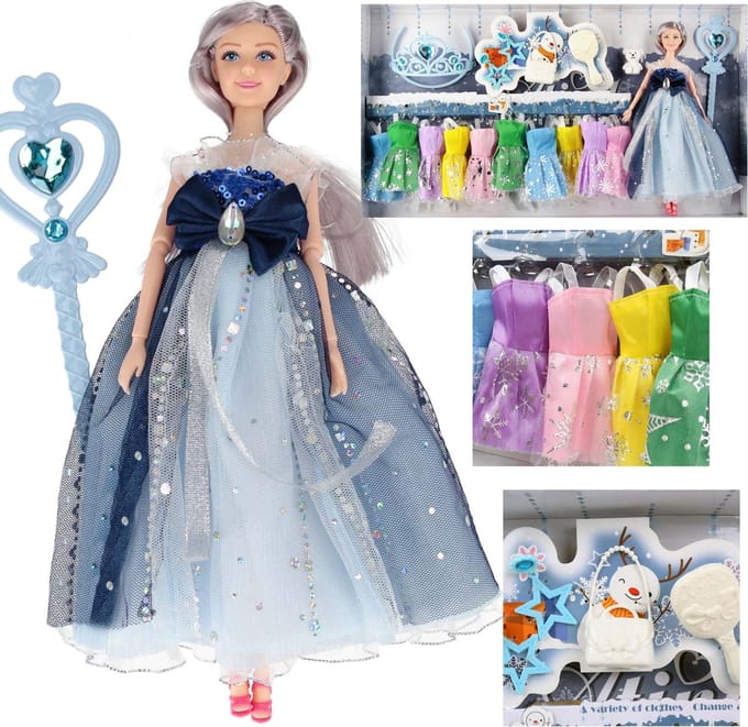 Pop 29 cm met Kledingaccessoires, Winterprinses MEGA CREATIVE