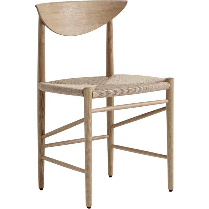 &Tradition Drawn HM3 Stoel - white oiled oak
