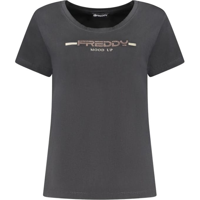 Freddy Zwart Katoenen Dames T-Shirt