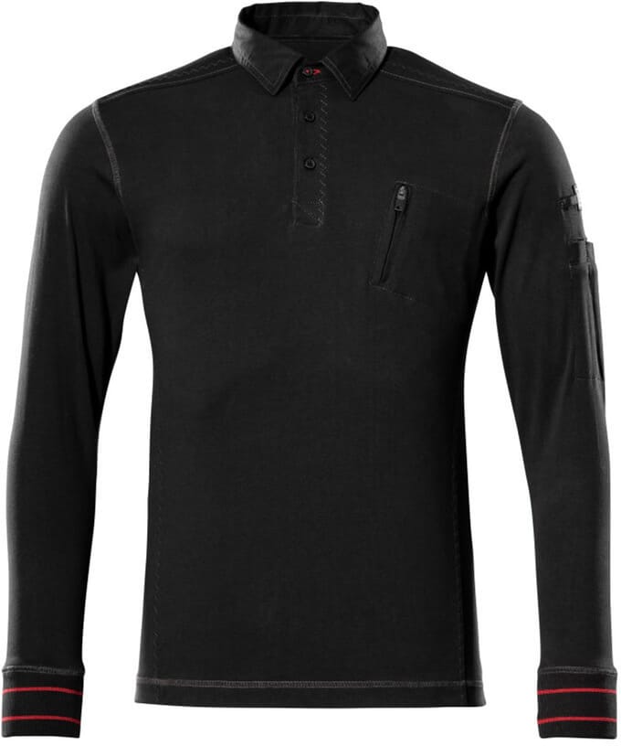 Mascot Frontline Polosweatshirt 50352-833 - Zwart - 3XL