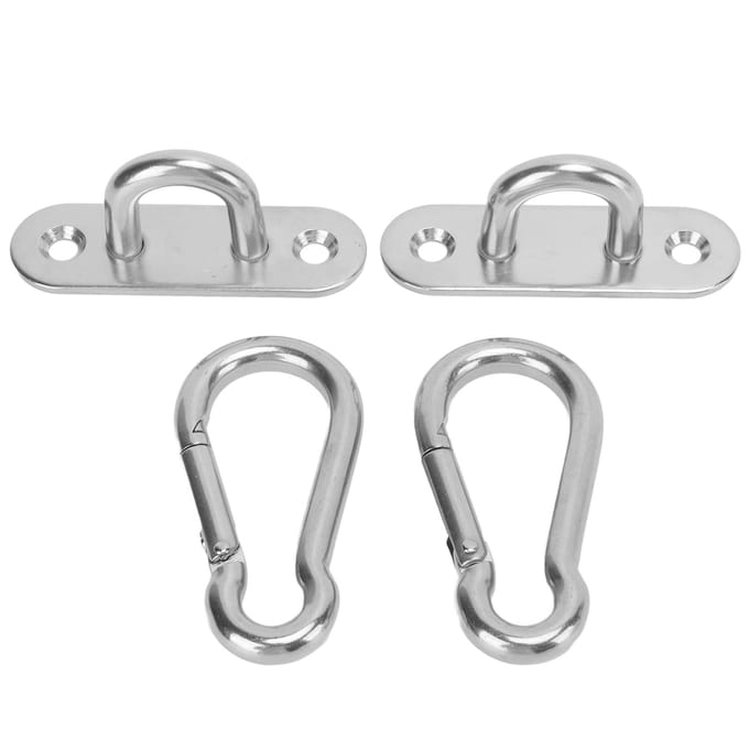 Hangmatstoel Ophangkit Roestvrij Staal Schommel Plafondbevestiging Hangers Set voor Yoga Hangmatstoel Zandzak white