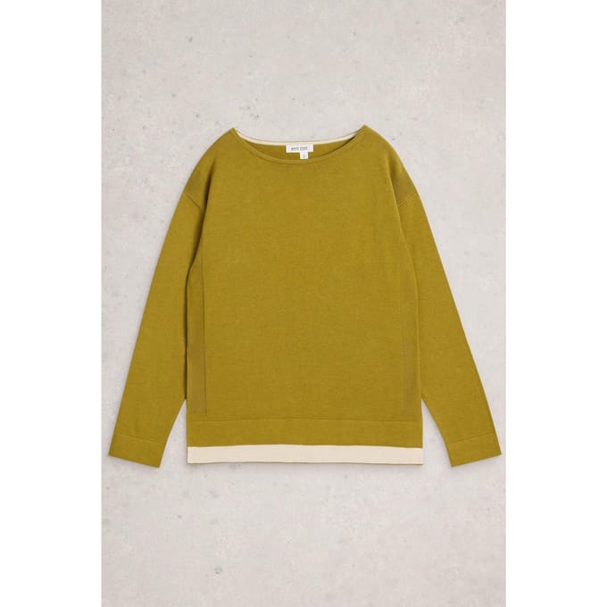 White Stuff Ophia Jumper Mid Chartreuse Größe: 10 | Pullover Outlet | Damen | Grün