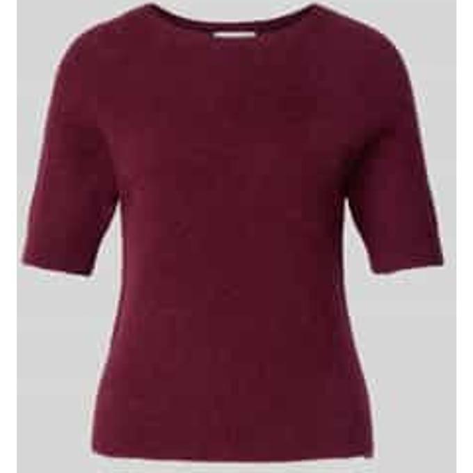 Gebreide pullover met ribboorden