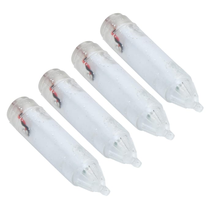 4 stuks Vissen LED Aas Licht Onderwater Aas Lamp Waterdicht Aas Licht Wit met Doos white