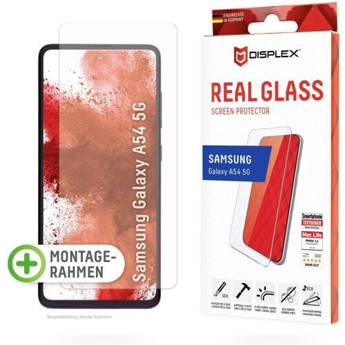 DISPLEX Real Glass 01803 Screenprotector (glas) Samsung Galaxy A54 5G 1 stuk(s) Krasvast, Anti-vingerafdruk