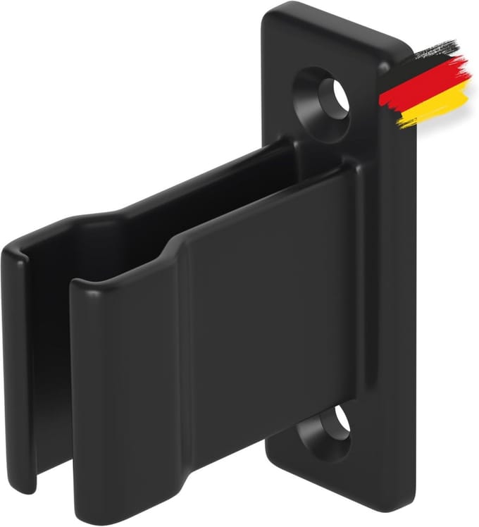 Zwengelhouder voor crankstang - Wandhouder voor rolluikkrukas met elastische handgreep - 12-17 mm - 3 stuks