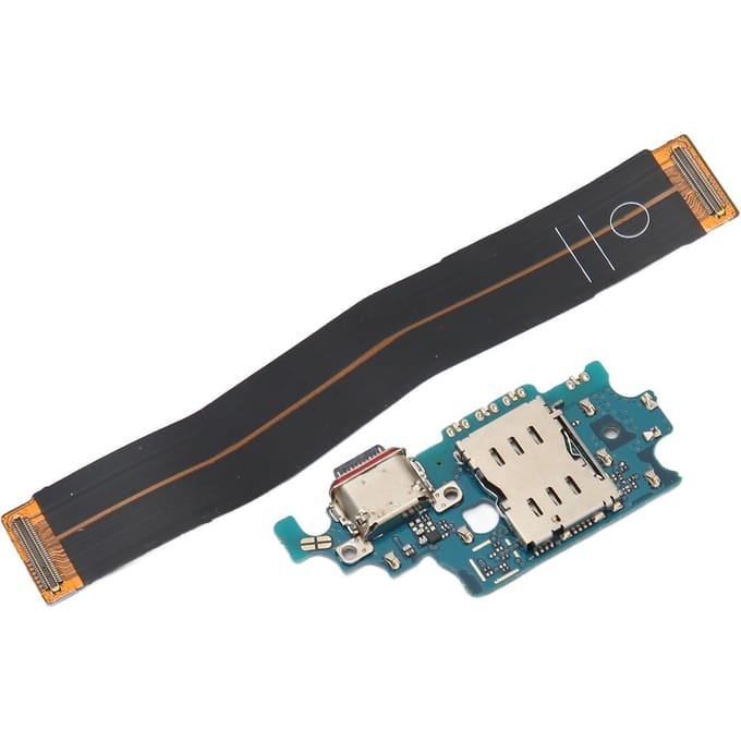 Dockconnector voor Samsung Galaxy S21 Plus G996B EU-versie USB C Telefoon Oplaadpoort Flexkabel black