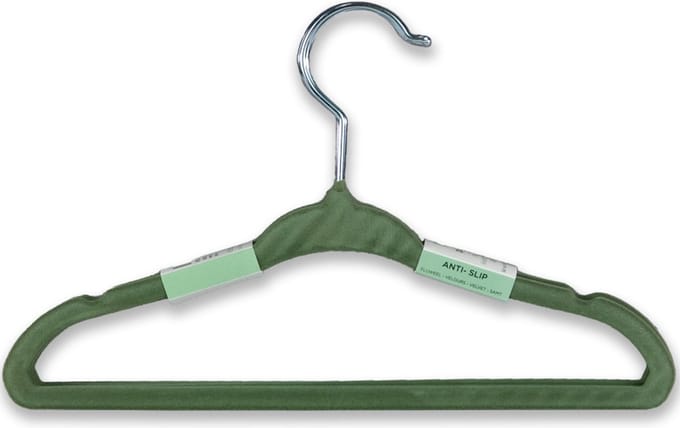 Puck Kledinghanger - Antislip - 6 Stuks - Groen