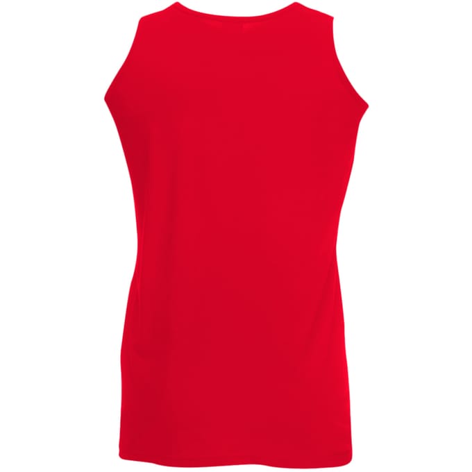 Fruit Of The Loom Heren Atletisch Mouwloos Hemd / Tanktop (Rood)