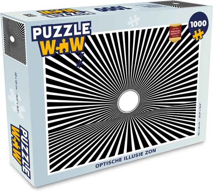 Puzzel Optische illusie zon - Legpuzzel - Puzzel 1000 stukjes volwassenen