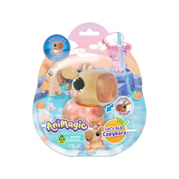 Goliath knuffel Animagic Let's Go Capybara - interactief speelgoed.