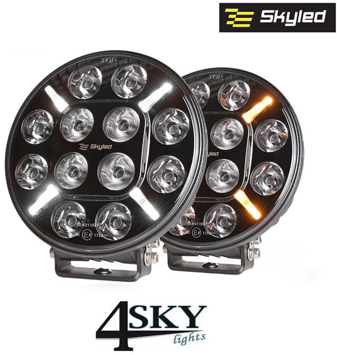 Jupiter+ 7X Led verstraler met positielicht wit/amber powerboost 7.200 lumen
