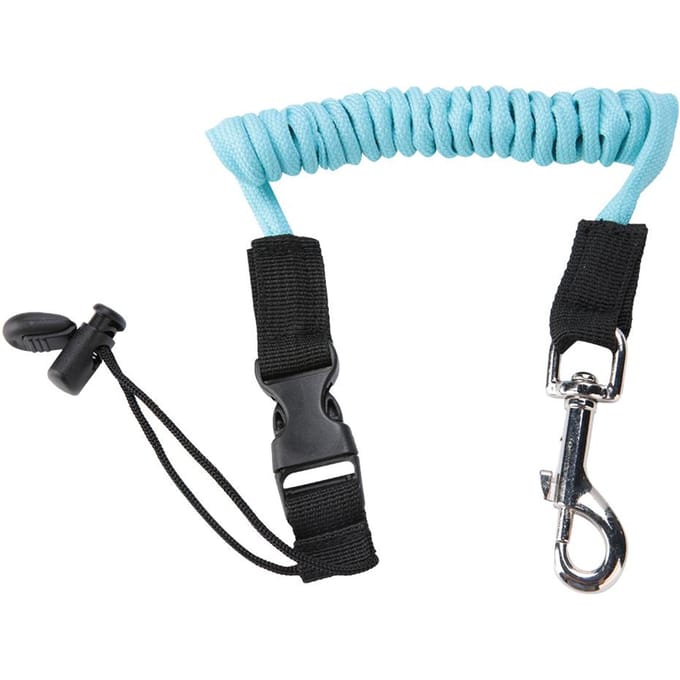 Laisse de sécurité pour bateaux à rames, kayak, canoë, planche de surf, surf blue