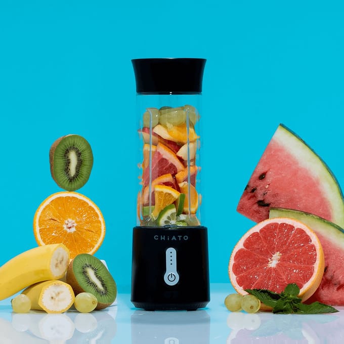 CHiATO blendPLAY Draagbare blender, 500ml - Zwart