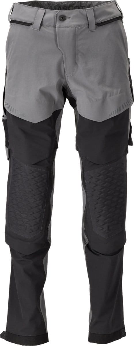 Mascot Customized Broek met kniezakken 22279-605 - steengrijs/zwart - C47 - 76
