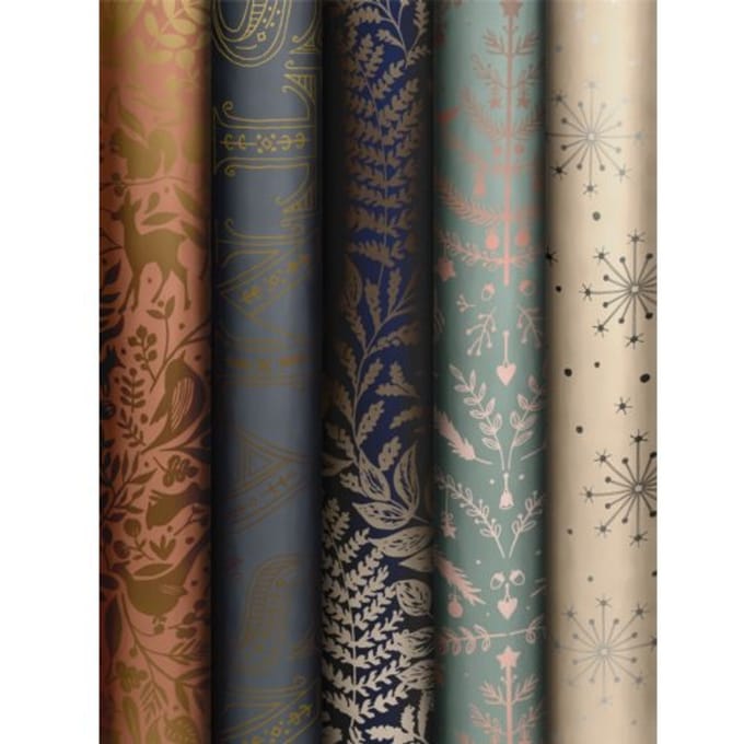 Stewo kerst cadeaupapier classy christmas, formaat 70 x 150 cm assorti