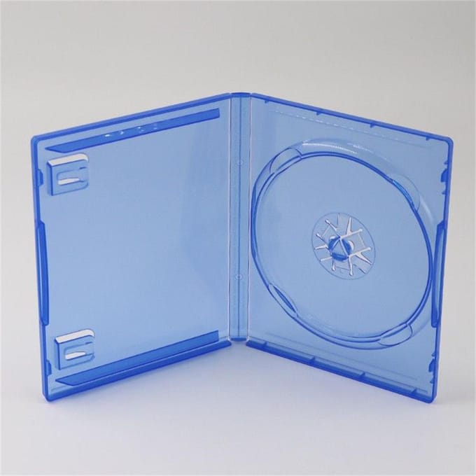 1 stuk voor Sony PS5 / PS4 Vervangende CD Game Case Blauwe Cover Beschermhoes Game Schijfhouder CD DVD Schijven Opbergbeugel Box blauw