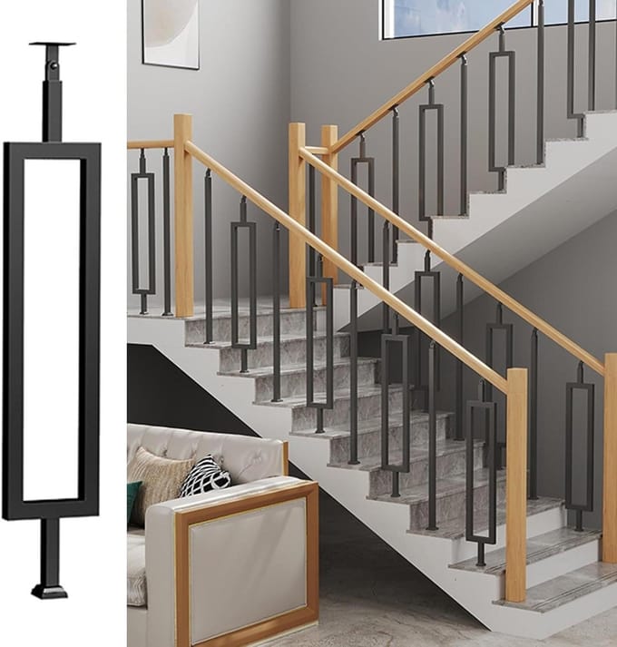 Trapleuning Spindel - Trap Baluster - Veiligheid Thuis - Verstelbare Hoek - 85-125 cm - Goud