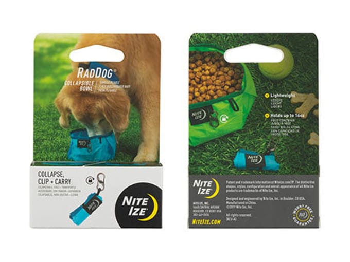 Nite Ize Raddog Opvouwbaar Drink & Voerbakje Blauw