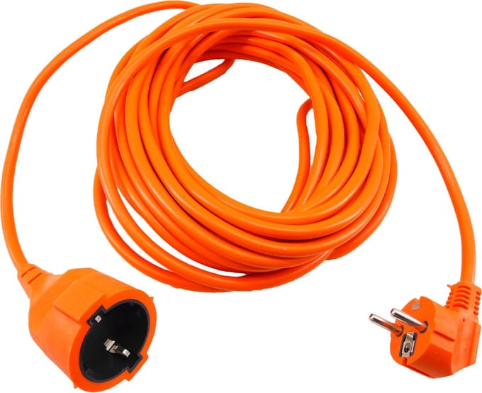 Verlengsnoer - Tuin - Oranje - 10 meter - Met Opbergzak